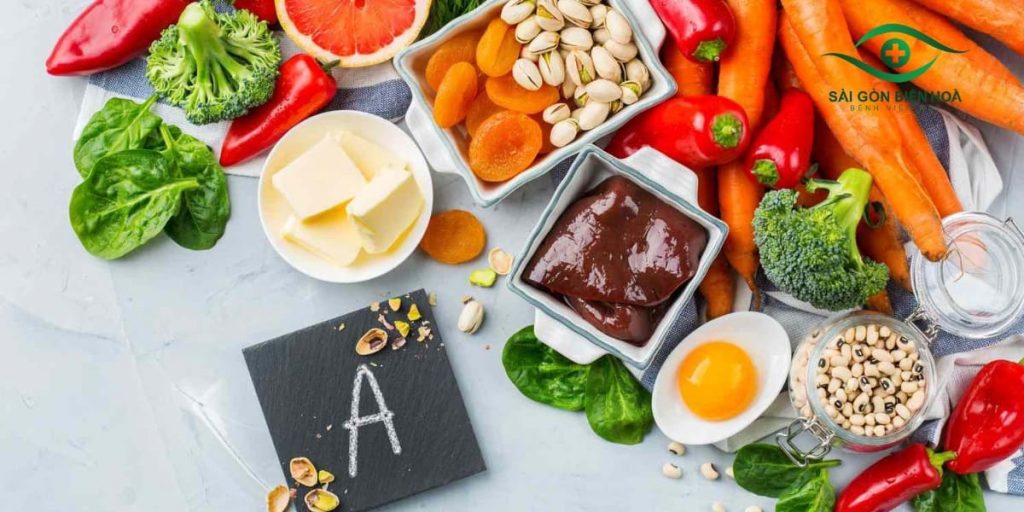 Thực phẩm giàu vitamin A giúp ngăn cận thị tiến triển