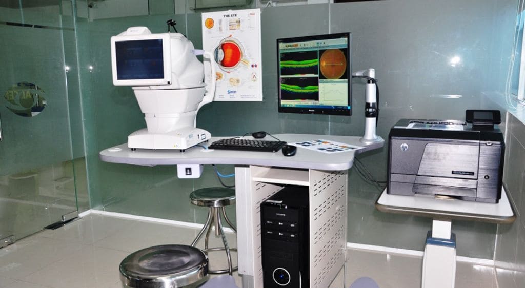 Máy ảnh laser trường rộng chụp đáy mắt cho hình ảnh sắc nét