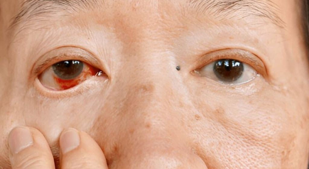 Tình trạng xuất huyết mắt dễ gặp ở người già