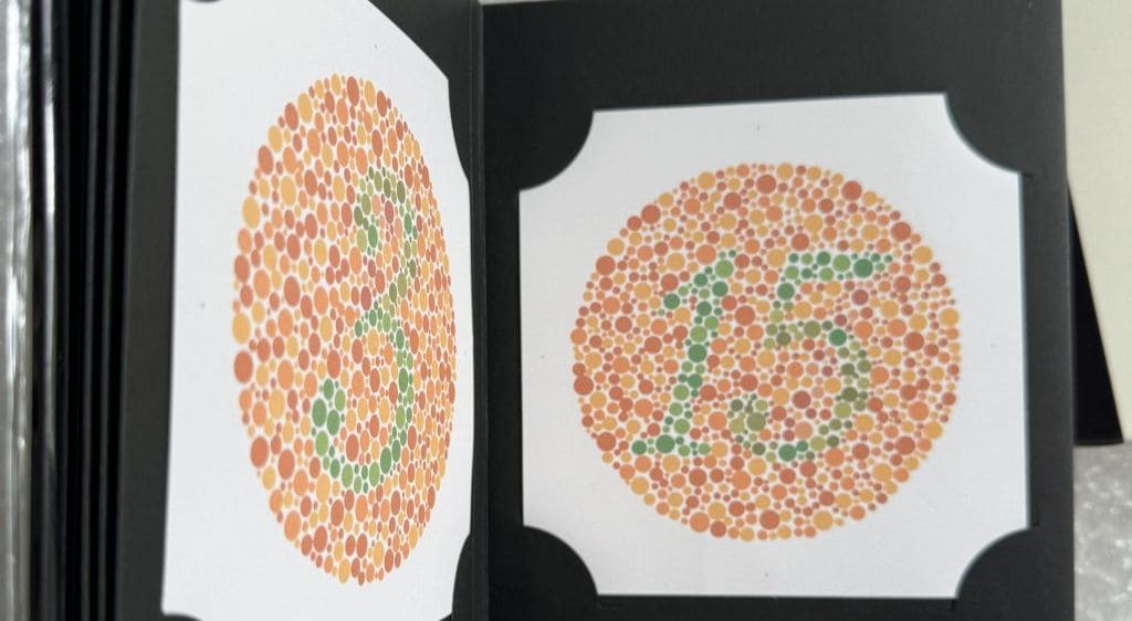 Bài kiểm tra sắc giác bằng bảng Ishihara