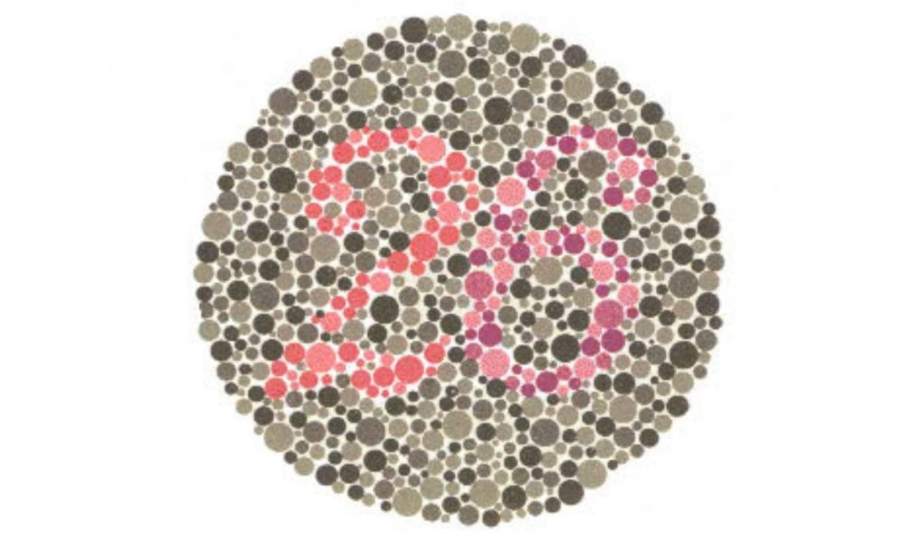 Bảng kiểm tra sắc giác số 26