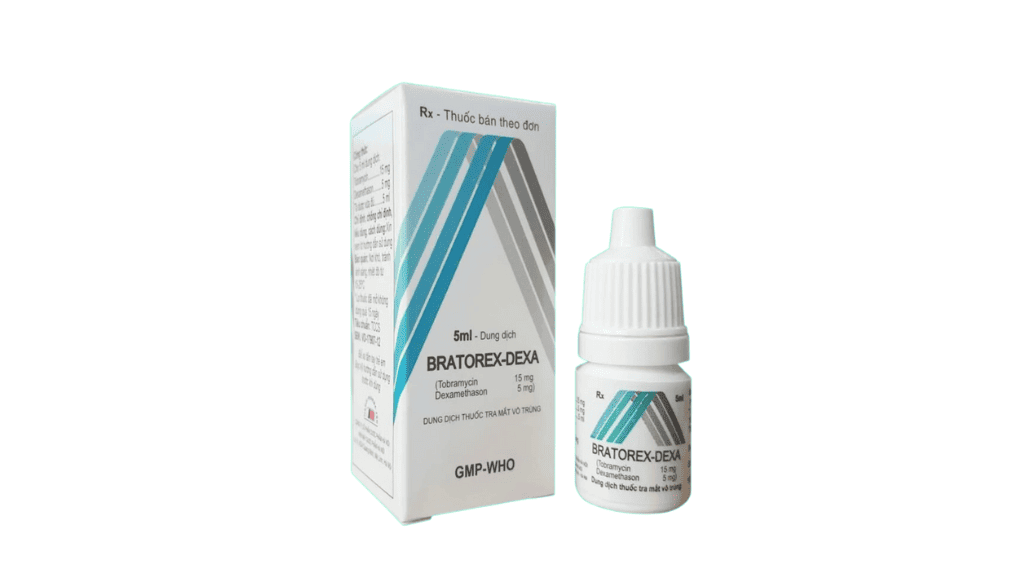 Bratorex-Dexa là loại thuốc nhỏ mắt chống viêm mạnh mà người bị xuất huyết kết mạc không nên dùng