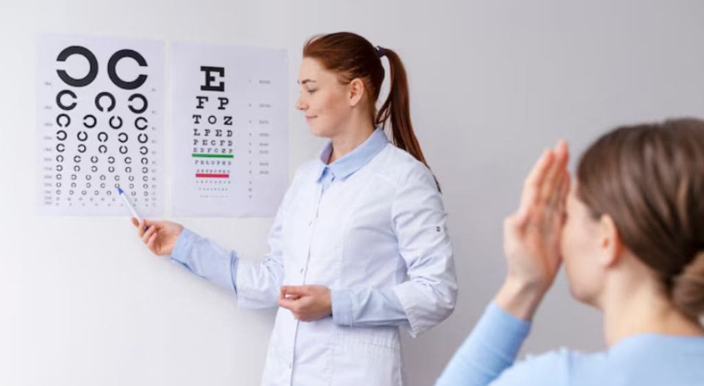 Người có thị lực 20/80 chỉ nhìn rõ ở vật thể ở khoảng cách 6 mét