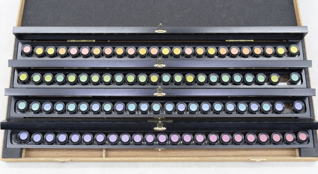 Phương pháp kiểm tra rối loạn sắc giác bằng bảng Farnsworth-Munsell 100