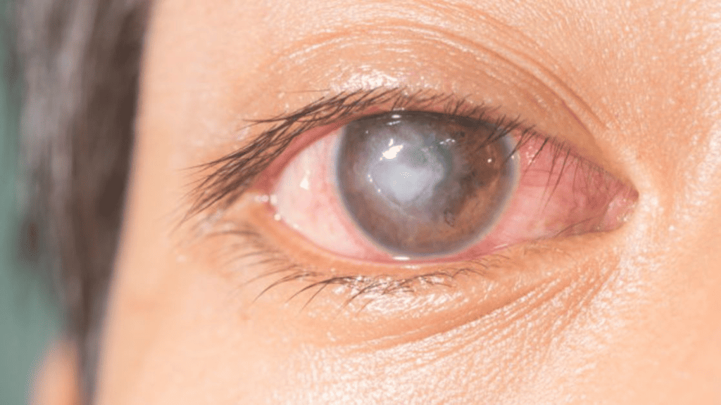 Bệnh viêm loét giác mạc khiến người bệnh nhìn mờ, nhạy cảm với ánh sáng