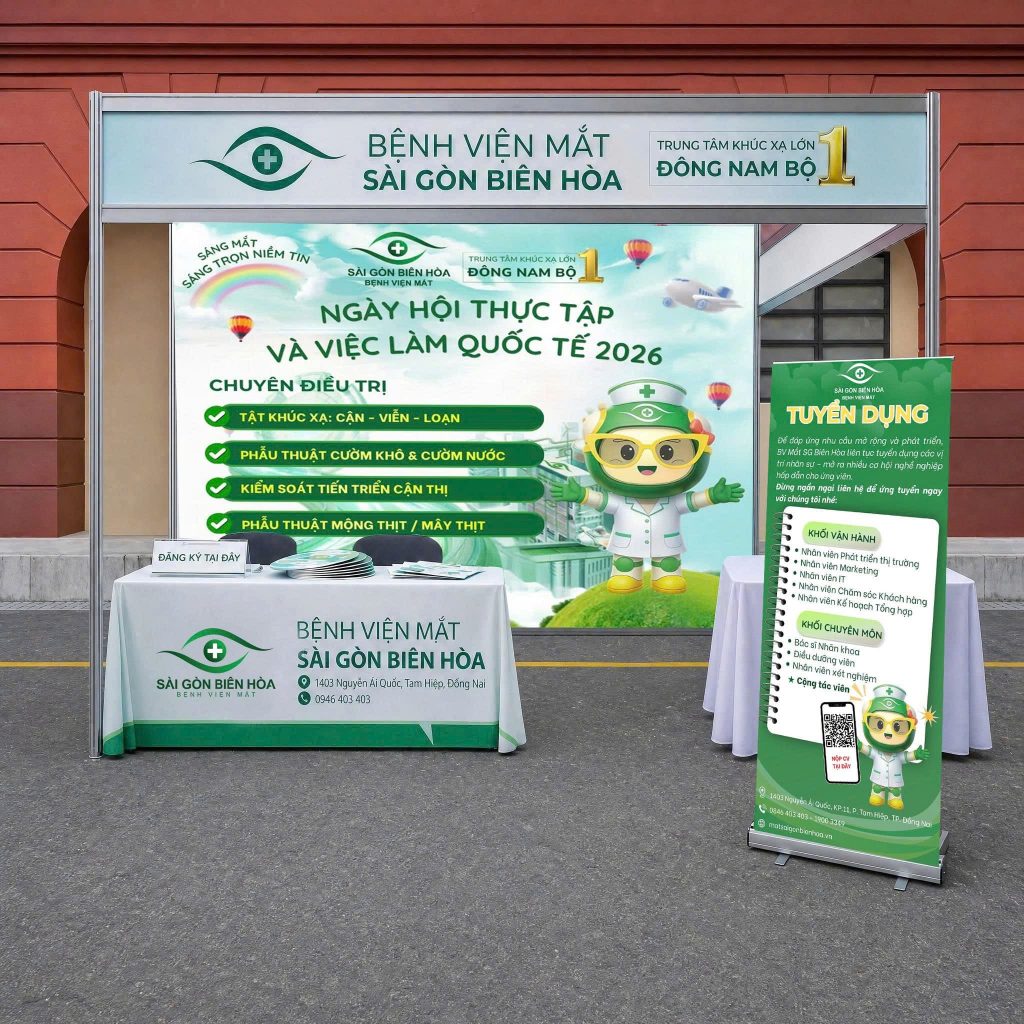 Bệnh viện Mắt Sài Gòn Biên Hòa tham gia Ngày hội thực tập và việc làm quốc tế 2026