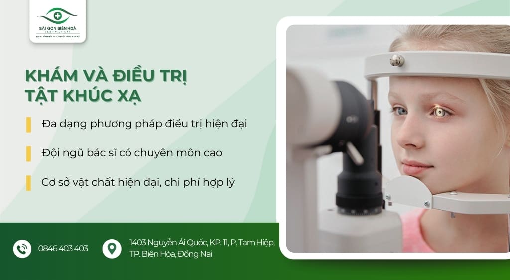 khám và điều trị tật khúc xạ