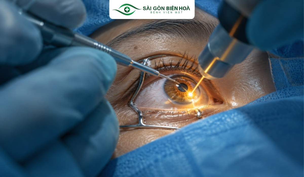 Điều trị sẹo giác mạc bằng laser