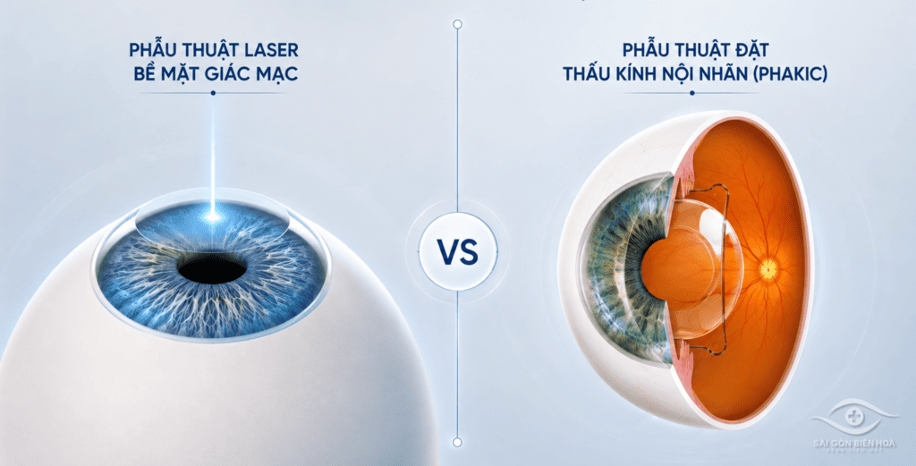 Mổ mắt cận là gì
