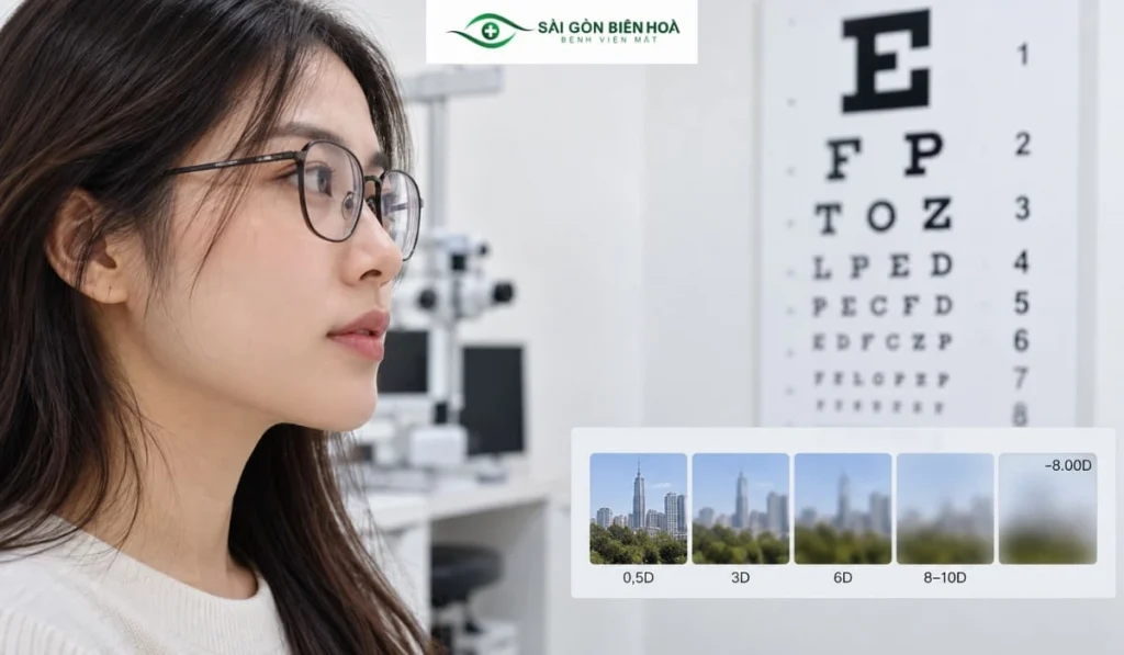 Cận 8 độ cần được khám kỹ trước khi quyết định phẫu thuật