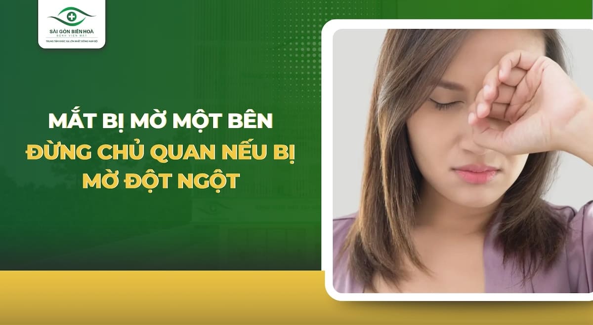 Mắt bị mờ một bên