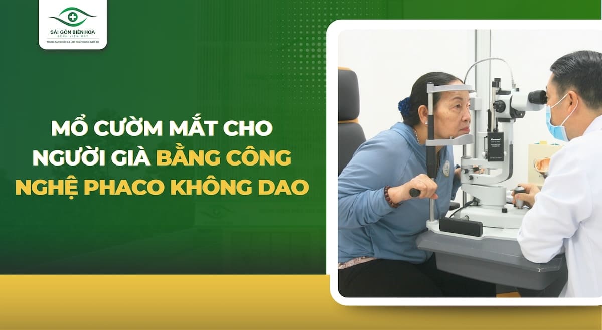 Mổ cườm mắt cho người già
