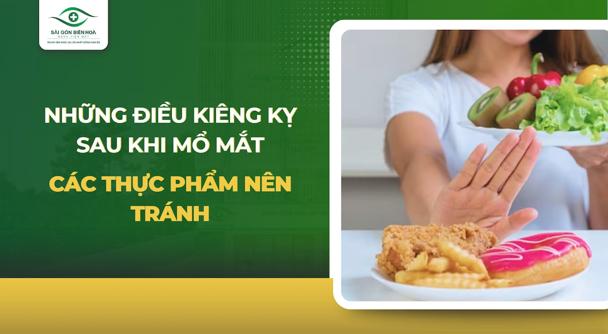 Những điều kiêng kỵ sau khi mổ mắt