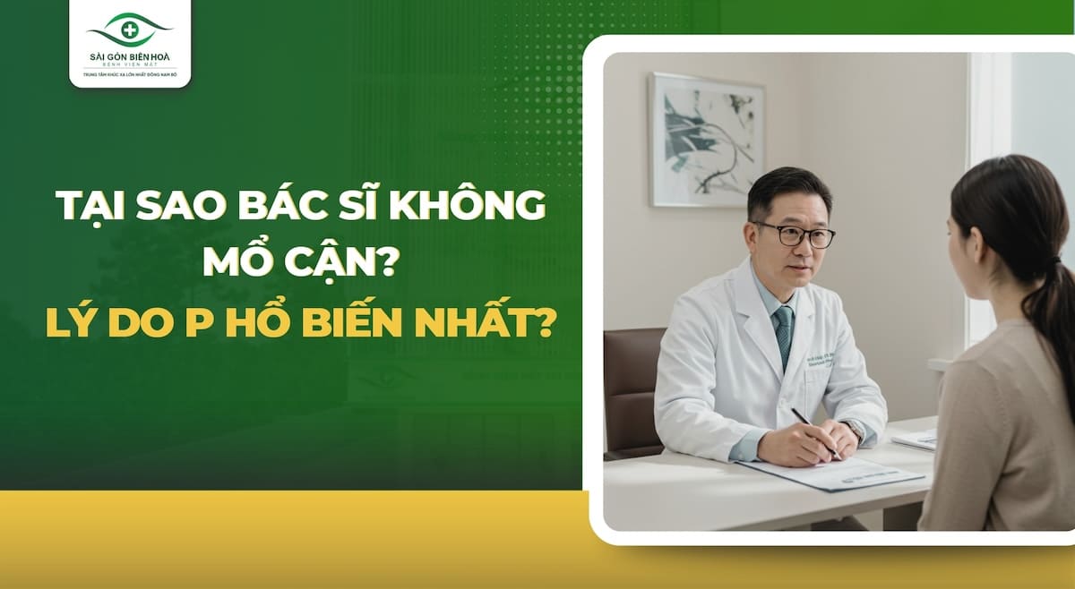 Tại sao bác sĩ không mổ cận