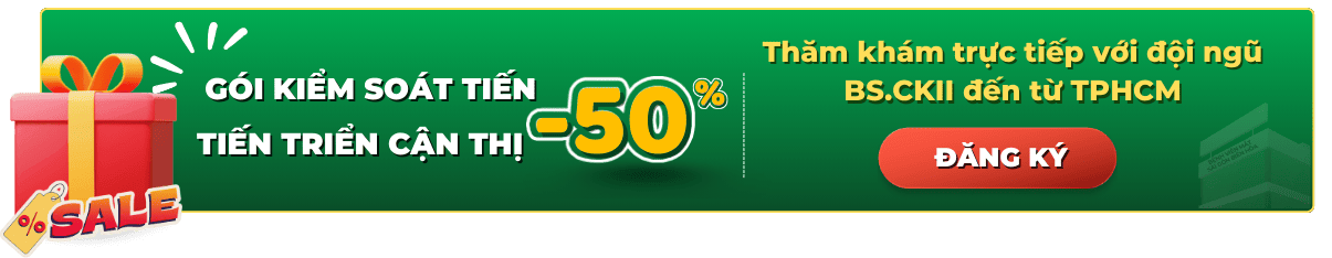 Mắt Sài Gòn Biên Hòa ưu đãi dịch vụ gói kiểm soát tiến triển cận thị tháng 12