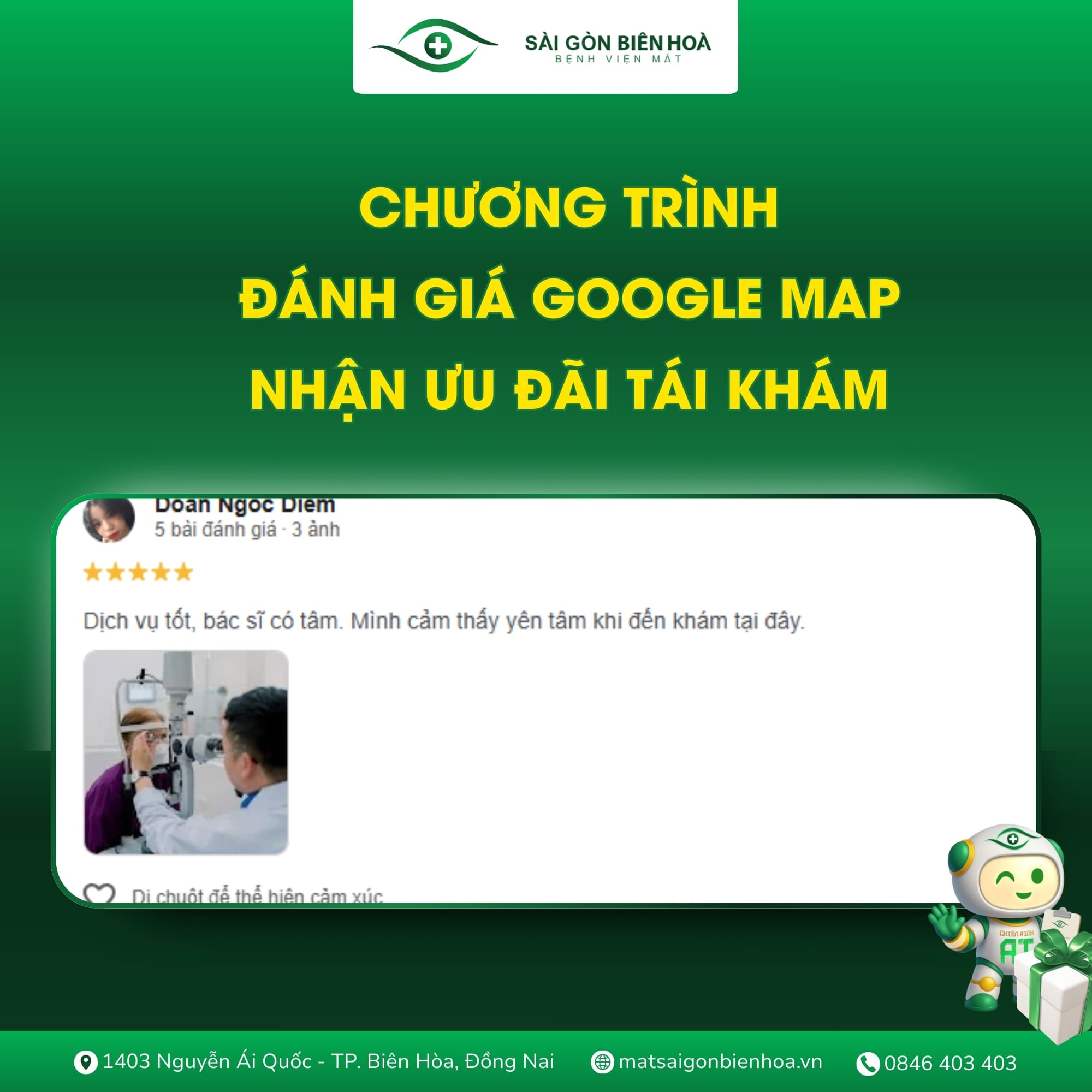 chương trình đánh giá google map