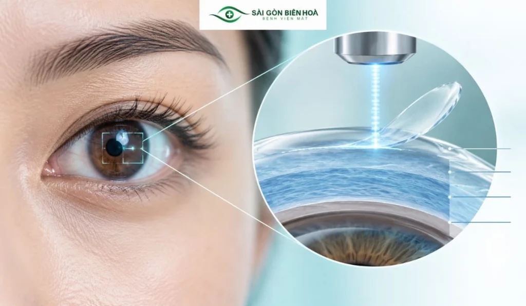 Công nghệ Femtosecond Laser tạo vạt giác mạc mỏng và đồng đều trong phẫu thuật Femto LASIK.