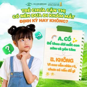 Khám mắt định kỳ cho trẻ