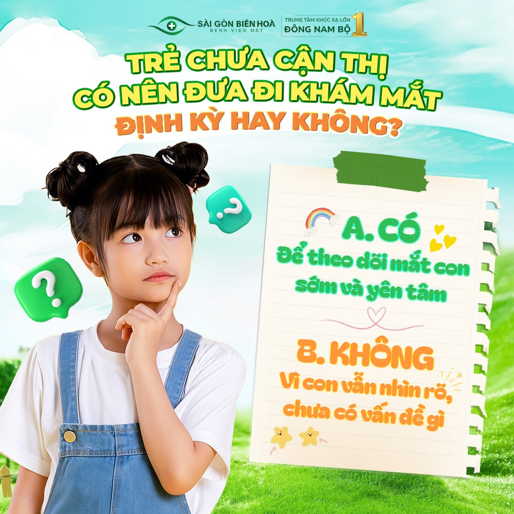 Khám mắt định kỳ cho trẻ