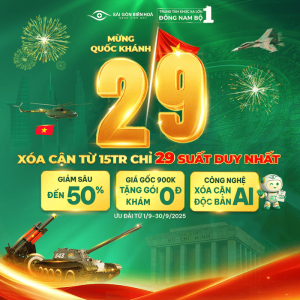 Bệnh viện Mắt Sài Gòn Biên Hòa ưu đãi mổ cận 02-09