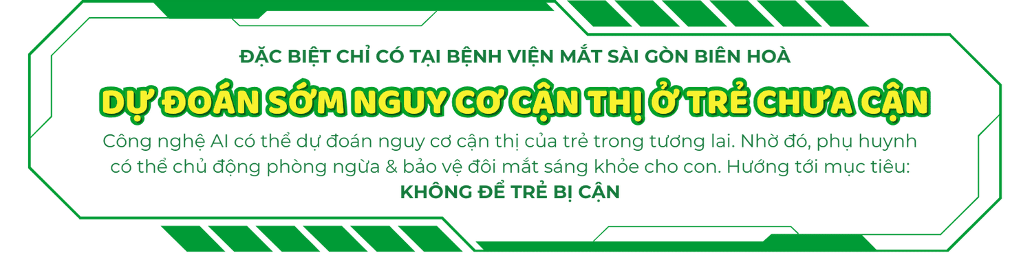 Kiểm soát cận thị ứng dụng AI tại Bệnh viện Mắt Sài Gòn Biên Hòa