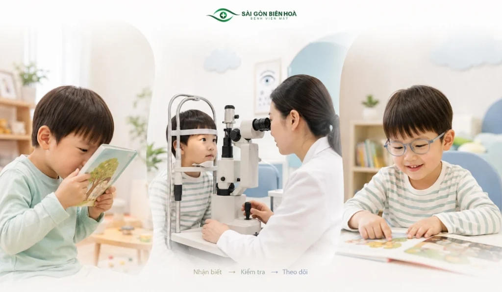 Phát hiện sớm, kiểm tra mắt và theo dõi phù hợp giúp trẻ cận thị được chăm sóc thị lực tốt hơn.