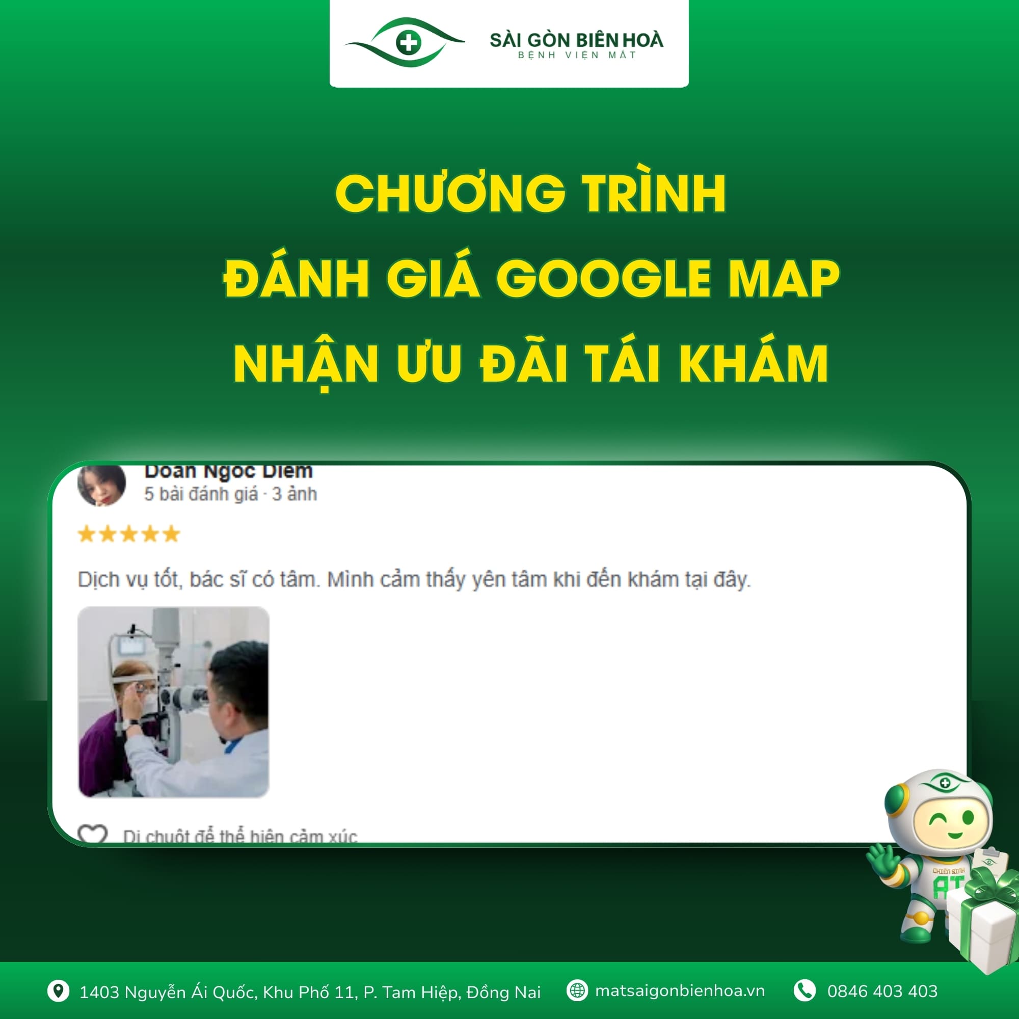 chương trình đánh giá google map