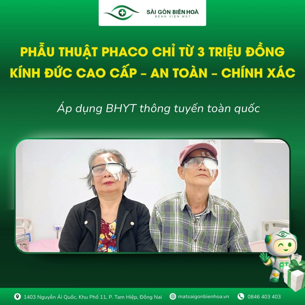 MỔ CƯỜM PHACO KHÔNG ĐAU
