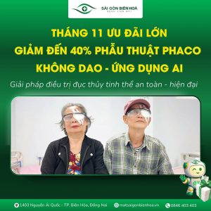 chương trình ưu đãi mổ cườm mắt