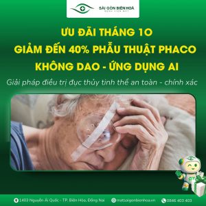 chương trình ưu đãi mổ cườm mắt
