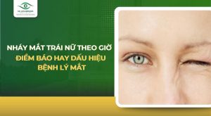 Nháy mắt trái nữ theo giờ