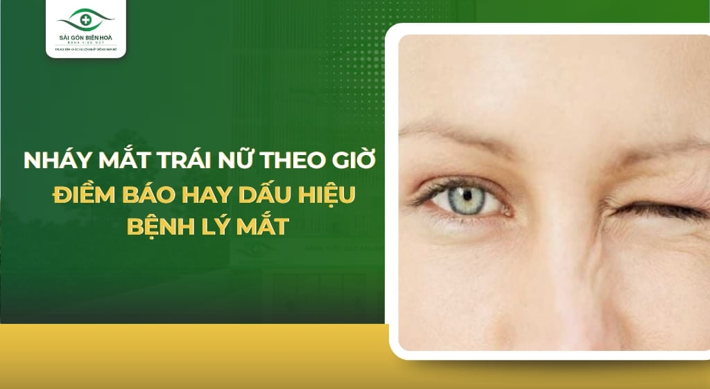 Nháy mắt trái nữ theo giờ