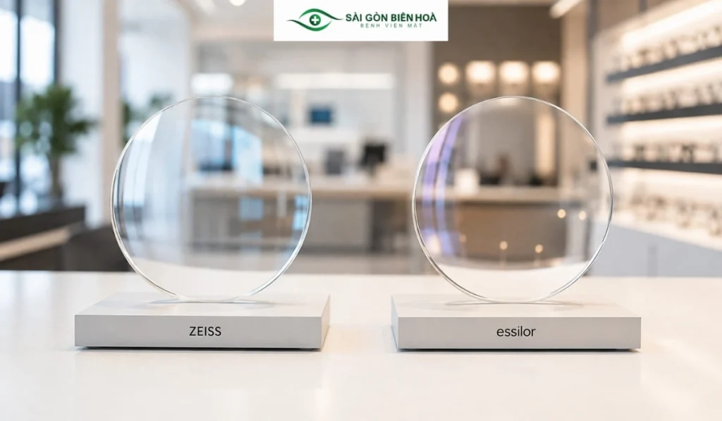 ZEISS và Essilor đều có nhiều dòng tròng kính; lựa chọn phù hợp nên dựa trên nhu cầu sử dụng, thiết kế tròng và lớp phủ cụ thể