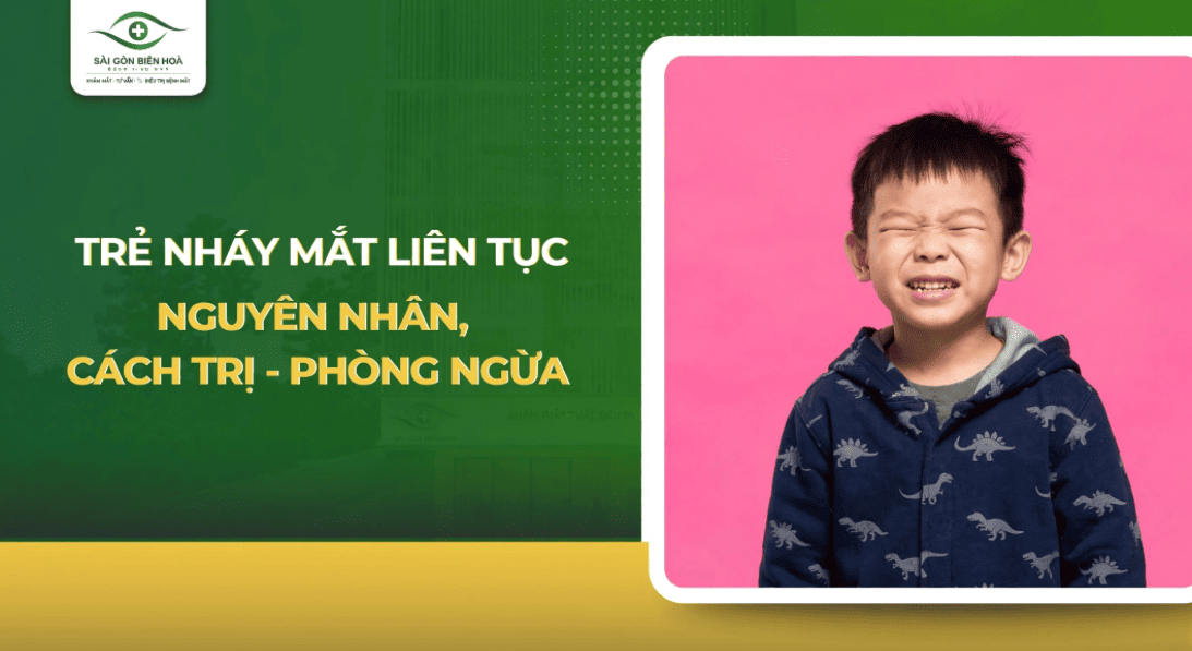 Trẻ nháy mắt liên tục do đâu? Có phải dấu hiệu bất thường?