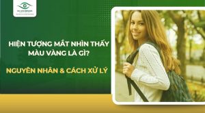 mắt nhìn thấy màu vàng