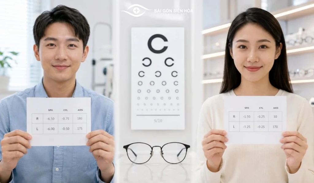 Số độ cận không phải yếu tố duy nhất quyết định khả năng thi bằng lái xe hạng B và thị lực sau chỉnh kính mới là tiêu chí cần được đánh giá.