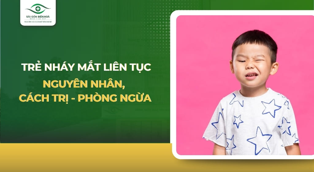 Trẻ nháy mắt liên tục