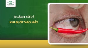 bị ớt vào mắt
