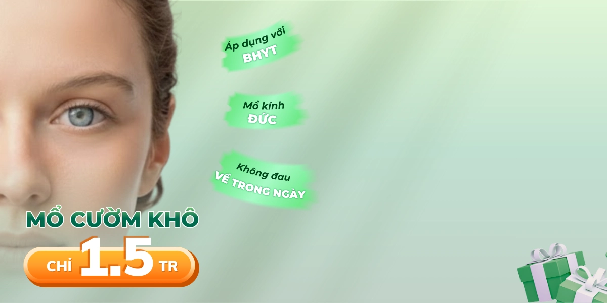 Promotion mổ cườm 1,5tr