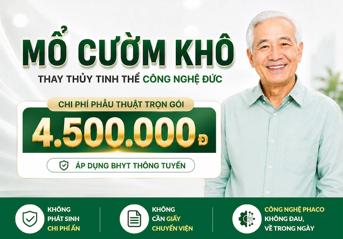 Ưu đãi mổ cườm khô