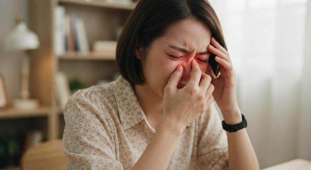 Đau mắt dữ dội là biểu hiện của viêm giác mạc đã tiến triển nhanh