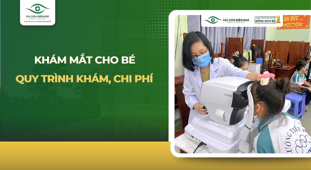 khám mắt cho bé