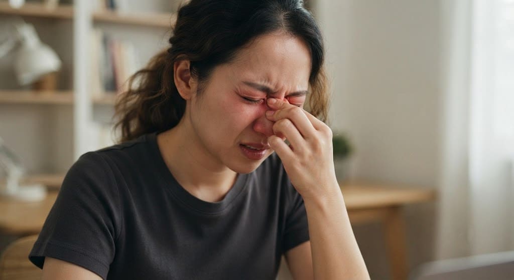Tuyệt đối không dụi mắt vì có thể làm dị vật cắm sâu hơn