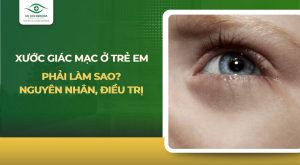 xước giác mạc ở trẻ em
