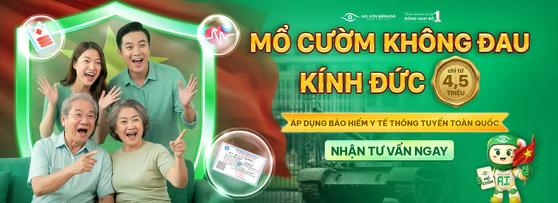 Bệnh viện Mắt Sài Gòn Biên Hòa mừng Đại lễ 30/04