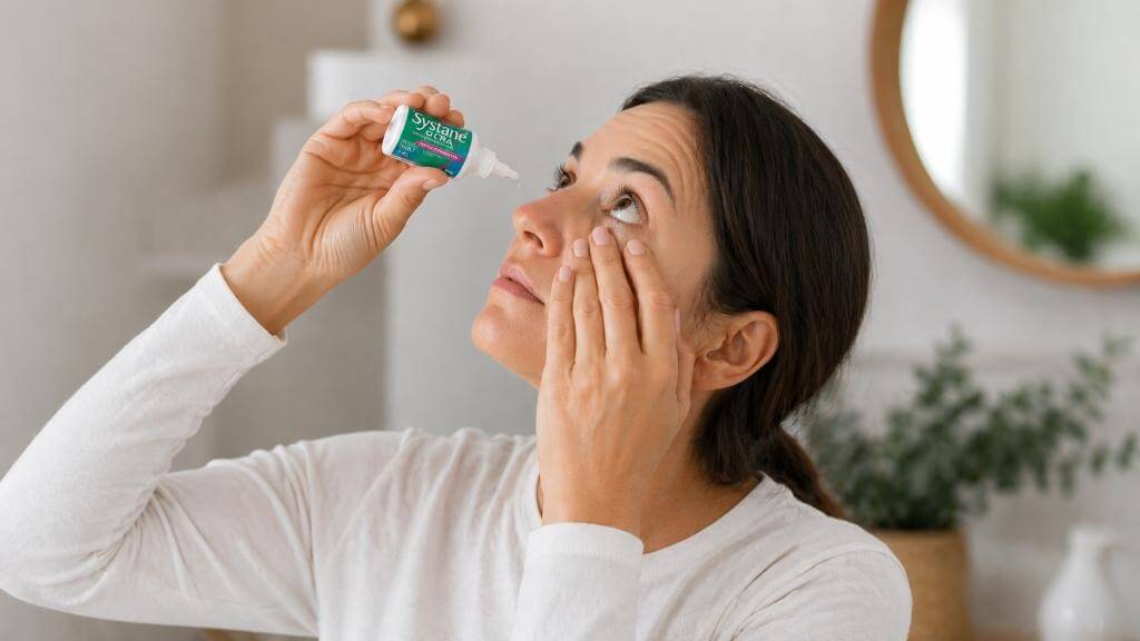 Sử dụng nước mắt nhân tạo để nhanh chóng phục hồi màng phim nước mắt