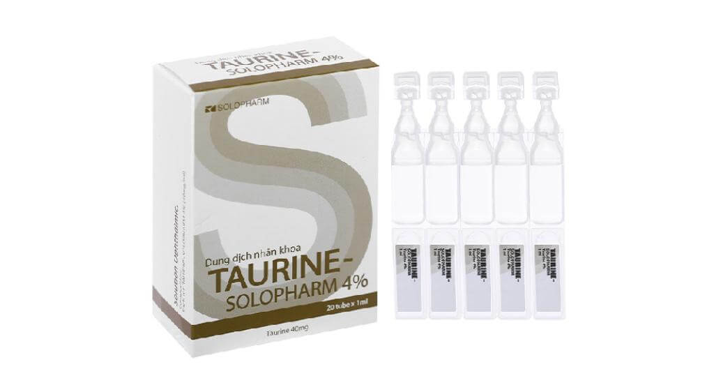 Taurine Solopharm 4% được dùng cho người có nguy cơ xuất hiện cườm khô sớm