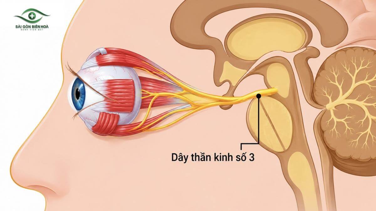 Dây thần kinh số 3 chịu trách nhiệm điều khiển phần lớn chuyển động của mắt