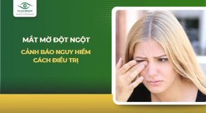 mắt mờ đột ngột