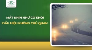 mắt nhìn như có khói